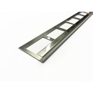 Versandmetall Tegelstrip 2 tegelrand Tegelprofiel roestvrij staal 1,0 mm, reflecterend 2R (IIID)