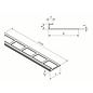 Versandmetall Bande de carrelage 2 bordure de dalle Profilé de dalle en acier inoxydable 1,0 mm, réfléchissant 2R (IIID)