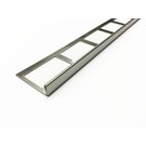 Versandmetall Bande de carrelage 3 bordure de dalle Profilé de dalle en acier inox 1,0mm, réfléchissant 2R (IIID)