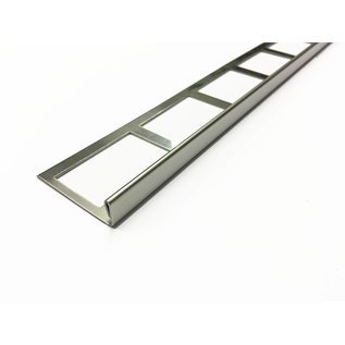 Versandmetall Tegelstrip 3 tegelrand Tegelprofiel roestvrij staal 1,0 mm, reflecterend 2R (IIID)