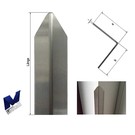 Versandmetall 1,25m Eckschutzwinkel modern 1-fach gekantet, für Mauern Ecken und Kanten 50x50 Länge 1250 mm K320