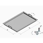 Versandmetall Edelstahlwanne R3  geschweißt Materialstärke 1,5mm  Länge/Tiefe (a)  300 mm Außen Schliff K320