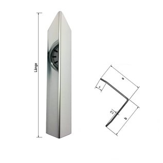 Versandmetall Protecteur d'angle moderne à 3 plis, pour angles et bords de murs, longueur, réflecteur 1500 mm