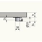 Versandmetall -Edelstahl Duschwanne, Duschtasse { R1A } 1,5mm, INNEN  Schliff K320, Tiefe 700 mm, Breite  700 mm, 1 oder 2 Ablaufbohrungen, Höhe 30mm