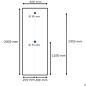 Versandmetall - Zuschnitt Edelstahl, V4A (316L) gebürstet Korn 320 , Stärke  1,5 mm. Geschnitten, gestanzt  und entgratet auf  BxH  400x2000x1,5mm