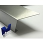 Versandmetall Aluminium hoek 110° met druiprand binnen 1.0 mm asb 100x50mm L tot 2500 mm