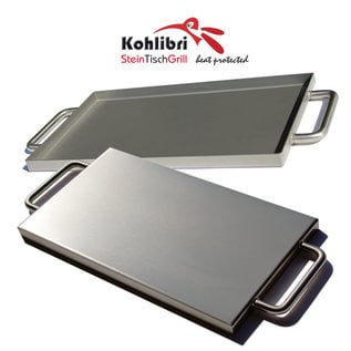 Versandmetall Bac plat universel pour le Kohlibri SteinTischGrill