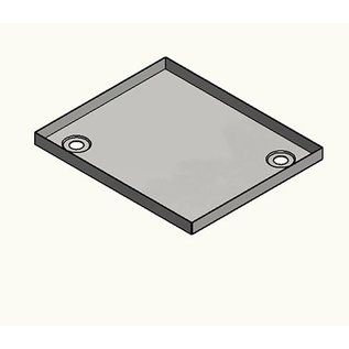 Versandmetall Edelstahl Duschwanne, Duschtasse { R1A } 1,5mm, INNEN  Schliff K320, Tiefe  650 mm, Breite 850 mm, 1 oder 2 Ablaufbohrungen,  Höhe 50mm