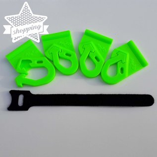 Manufaktur 3D Jeu de 4 crochets oeillet pour auvents, verrouillables pour rail passepoil 7 mm