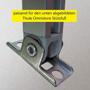 Manufaktur 3D Paar Wandhalterung Wandhalter Befestigung Halterung Halter Aufnahme Saugnapf Stützfußhalter für Markise Fuß Stütze Markisenstütze Wohnmobil Caravan (Set für Stützfuß Typ  Thule Omnistore)