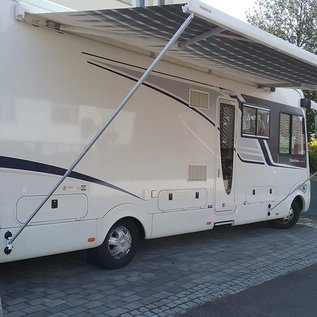 Manufaktur 3D Paar Wandhalterung Wandhalter Befestigung Halterung Halter Aufnahme Saugnapf Stützfußhalter für Markise Fuß Stütze Markisenstütze Wohnmobil Caravan (Set für Stützfuß Typ  Thule Omnistore)