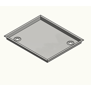 Versandmetall Receveur de douche en acier inoxydable, receveur de douche {R3A-2} 1,5 mm, joint de sol INSIDE K320, profondeur 695(732) mm, largeur 695(732) mm, 1 ou 2 trous de drainage, hauteur 60 mm, bord circonférentiel 20 mm