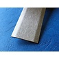 Versandmetall -Sonder-Abdeckprofil aus 1,0 mm Edelstahl 2-fach gekantet, Oberfläche einseitig mit Schliff Korn 320 in 120mm Breite 2500mm lang