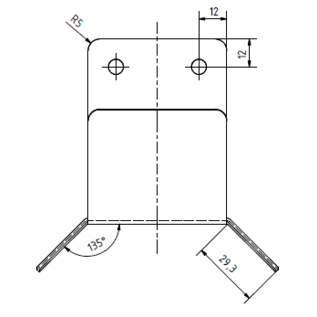 Versandmetall Support de câble en acier inoxydable de 1,5 mm, compact et stable pour les câbles, les câbles de charge de la wallbox,