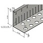 Versandmetall SPARSET Bande de gravier  grande perforée - acier inox 1.4301 - perforée - pliée à 90 °