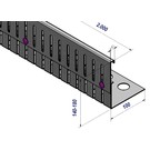 Versandmetall SPARSET Bande de  gravier  en acier inoxydable hauteur réglable en hauteur 140-180mm