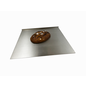Versandmetall Schneidebrett, Knetbrett aus 1,0mm Edelstahl, (Breite 45cm x Tiefe 50 cm groß) Oberfläche geschliffen Korn 320 Küchenarbeitsplatte, für Küche - Pastabrett, Nudelbrett, Pizzabrett, Teigbrett zum Teig kneten