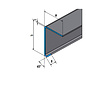 Versandmetall Angle inox 90° avec larmier intérieur 1,0 mm axb 100x50mm L jusqu'à 2500 mm coupe K320