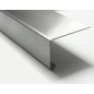 Versandmetall Aluminium hoek 90° met druiprand binnen 1.0 mm asb 100x50mm L tot 2500 mm