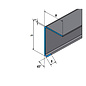 Versandmetall Aluminium Winkel 90° mit Tropfkante innen 1,0 mm axb  150x50mm  L bis 2500 mm