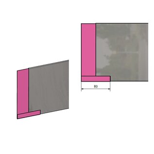 Versandmetall Bandes de gravier robustes pour bordures de pelouse avec pli en aluminium anthracite 160-250 mm de haut