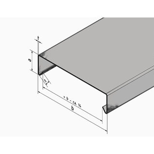 Versandmetall 2,5m Mauerabdeckung Attikaabdeckung aus Aluminium anthrazit ( ähnl. RAL 7016 ) von Versandmetall Materialstärke 1,0 mm