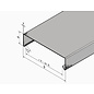 Versandmetall 2,5m Mauerabdeckung Attikaabdeckung aus Aluminium anthrazit ( ähnl. RAL 7016 ) von Versandmetall Materialstärke 1,0 mm