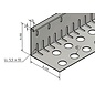 Versandmetall Aluminium anthrazit ( ähnl. RAL 7016 ) - Kiesfangleisten groß gelocht -90° gekantet