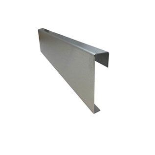 Versandmetall SLF1870-2 skirting board skirting board skirting board, bottom tab inwards, 1.0mm, 70mm high, grinding grain 320