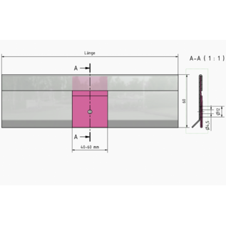 Versandmetall Support pour plinthes SLF en acier inoxydable