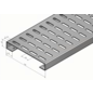 Versandmetall Dessus de gouttière Bangkirai en aluminium naturel de 1,5 mm pour caniveaux de drainage largeur d'entrée 145 mm