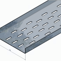 Versandmetall Unterteil Bangkirai Rinne aus 1,5mm, Aluminium blank, für Drainagerinnen Einlaufbreite 145mm