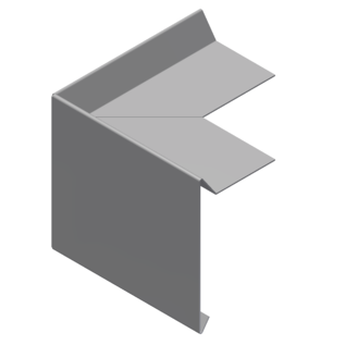 Versandmetall Set ( 10x2mtr ) Ortgangblech Sondermaß H= 170 x100 - aus 1mm Edelstahl- 90° 3-fach gekantet, Oberfläche mit Schliff Korn 320 inklusive 2 90 Gard Ecken
