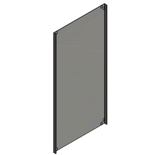 Versandmetall Rückwand für Kaminholzregal Modul, aus 1,5mm Edelstahl, gebürstet/Schliff Korn 320  - verschiedene Größen