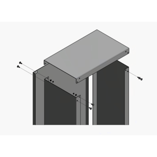 Versandmetall Brandhoutrekmodule, gemaakt van 1,5 mm roestvrij staal, geborsteld/gesneden korrel 320 - verschillende maten