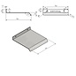 Versandmetall Wetterschutz, kleines Pultdach mit Abtropfkante aus 1,5mm starkem einseitig  Aluminium anthrazit für Schalter, Wallbox, Briefkasten.