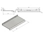 Versandmetall Wetterschutz, kleines Pultdach mit Abtropfkante aus 1,5mm starkem einseitig  Aluminium anthrazit für Schalter, Wallbox, Briefkasten.