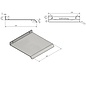 Versandmetall Wetterschutz, kleines Pultdach mit Abtropfkante aus 1,5mm starkem einseitig  Aluminium anthrazit für Schalter, Wallbox, Briefkasten.