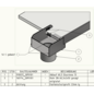 Versandmetall Gouttière pour toit en verre 13 mm et 18 mm, évacuation spéciale - embout avec buse d'évacuation d = 60,3 mm - en acier inoxydable 1.4301, extérieur poncé K320