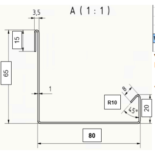 Versandmetall Lot de 2 Bande photo Edelstahll V2, tableau photo, étagère à épices, en acier inoxydable de haute qualité avec fixation invisible, poncée des deux côtés (grain 320) - Copy