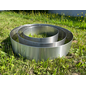 Versandmetall 2- teiliger Edelstahl ( V2A ) Pflanzring, Durchmesser 1260mm, Rasenkante Rund mit Falz, Ring als Halbschale vorgebogen Höhe 20 cm