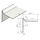 Versandmetall Gevelafwerkingsconnector van 1,0 mm aluminium, onbewerkt oppervlak met SFO, 150 mm lang