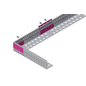 Versandmetall SPARSET Grindkeringsprofiel Grindprofiel groot geperforeerd Aluminium Hoogte 60-90mm