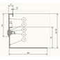 Versandmetall SPARSET Grindkeringsprofiel grindprofiel hoogte verstelbaar roestvrij Staal 1.4301 Hoogte 60-90mm gezet 90°
