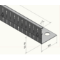 Versandmetall SPARSET Grindkeringsprofiel Grindprofiel groot geperforeerd Aluminium Hoogte 60-90mm