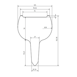 Versandmetall 10 ijspluggen, 10,5 x 15,4 cm, plaatdikte 2 mm