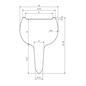 Versandmetall 10 ijspluggen, 10,5 x 15,4 cm, plaatdikte 2 mm