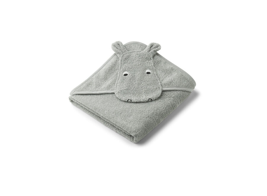 Liewood Albert hooded towel Hippo