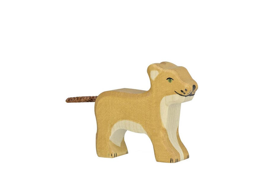 Holztiger leeuwen welp