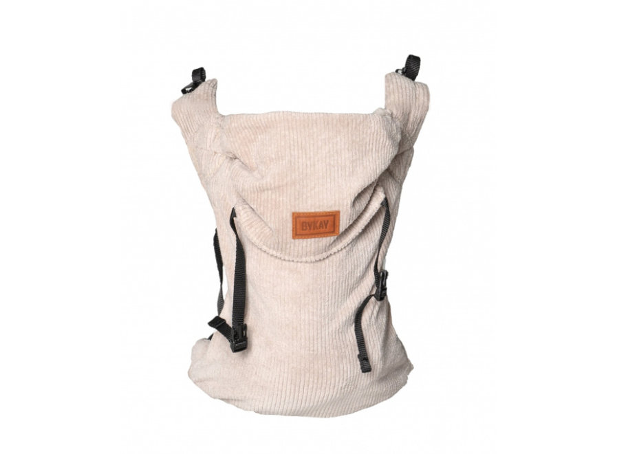 ByKay Draagzak CC ribbed velvet almond